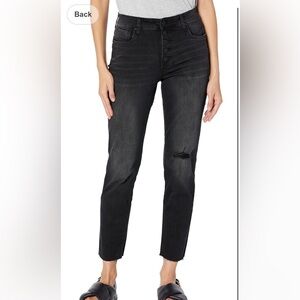 Kut from the Kloth Rachael High Rise Fab Ab Button Fly Black Size 4